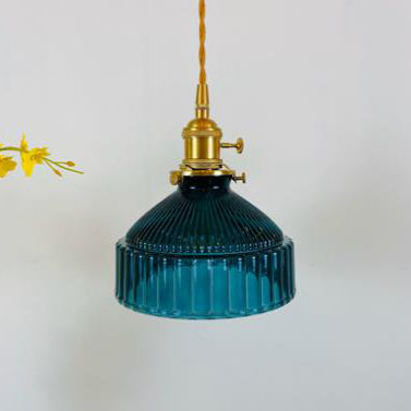 Industriële Hanglamp – Glas & Metaal Ø20 cm met E26 Fitting