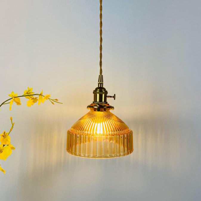 Industriële Hanglamp met Glas & Metaal Design