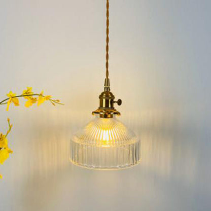 Industriële Hanglamp – Glas & Metaal Ø20 cm met E26 Fitting