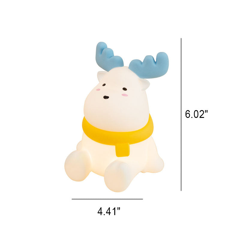 Rendier Silicone Tafellamp met Geïntegreerde LED – USB Oplaadbaar