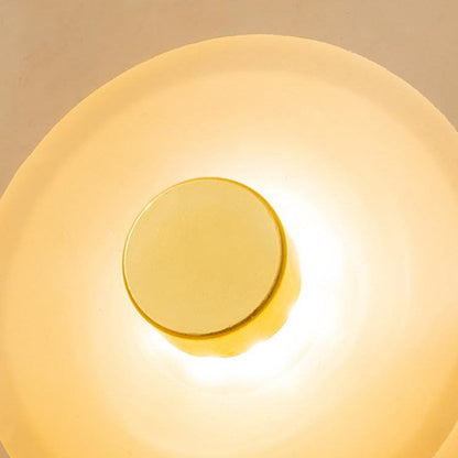 Moderne LED Wandlamp – Glas & IJzer in Grijs, Blauw of Amber