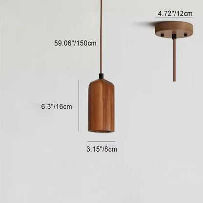 Moderne Houten Hanglamp met Minimalistisch Beige Design