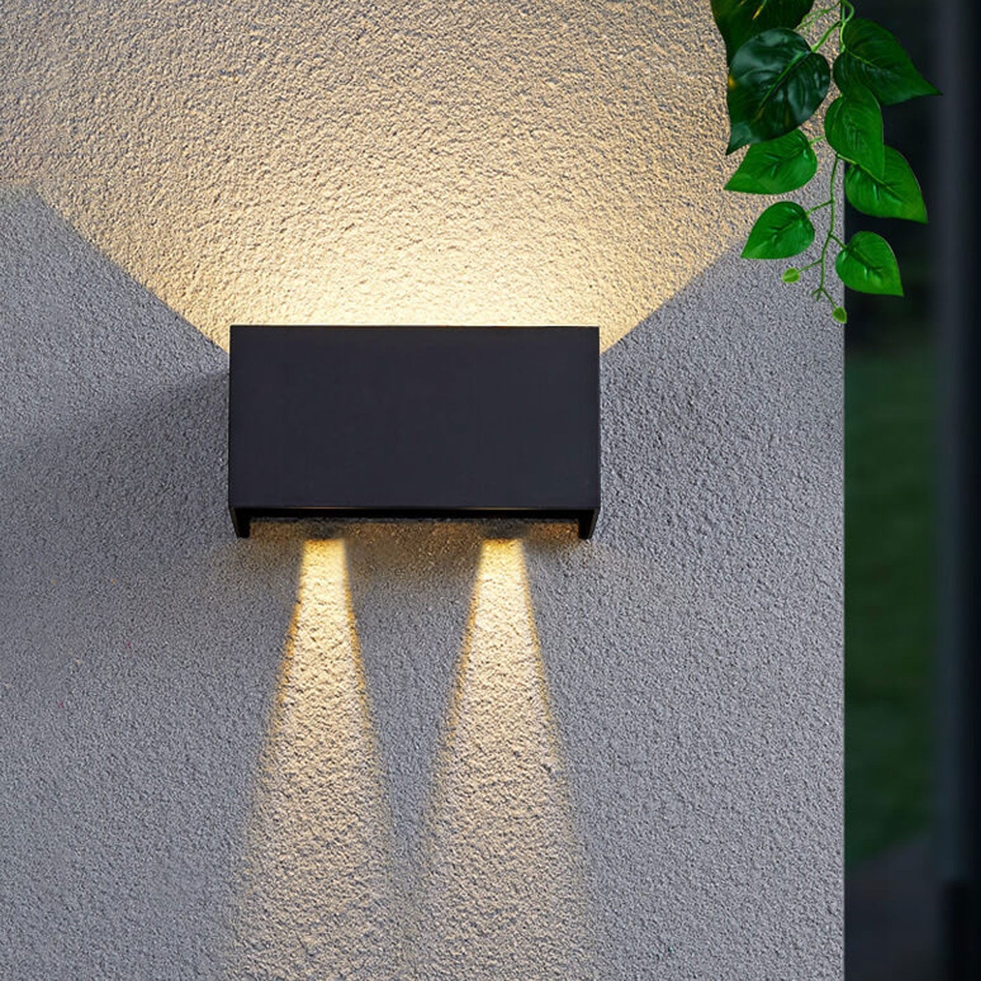Moderne LED Up & Down Buitenlamp | Waterdichte Rechthoekige Wandlamp