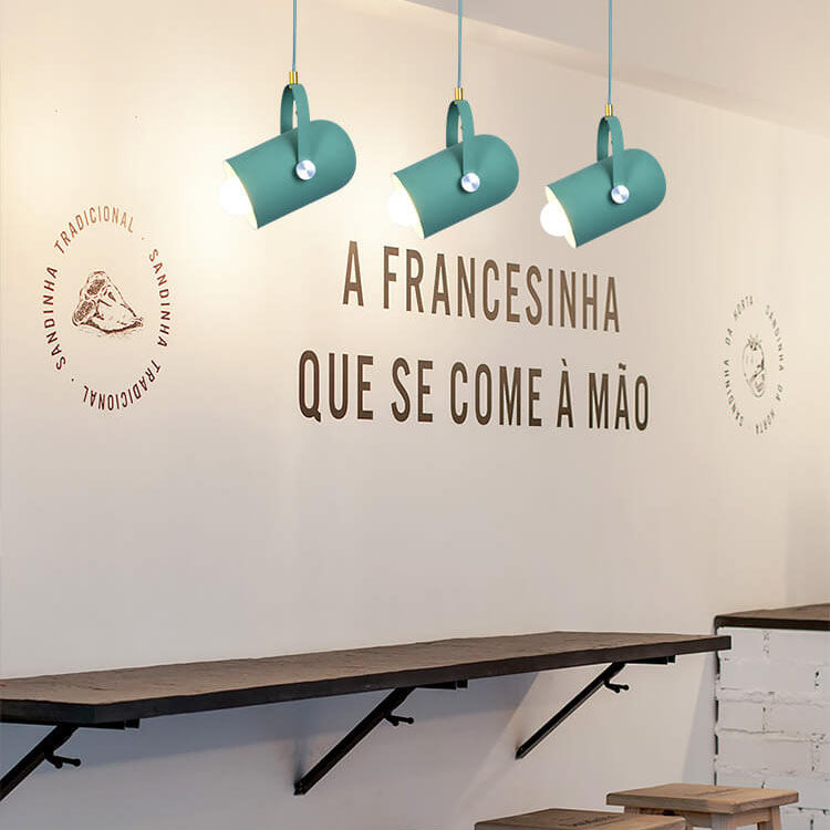 Modern Colorful Aluminum Pendant Lamp with Scandinavian Design – 1-light – E26