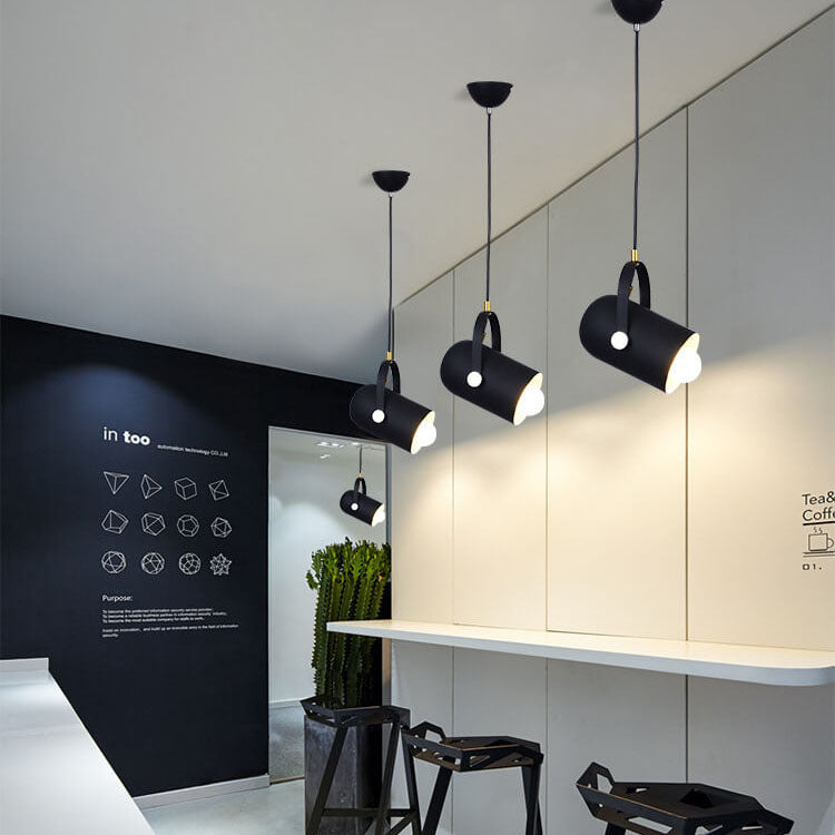 Modern Colorful Aluminum Pendant Lamp with Scandinavian Design – 1-light – E26