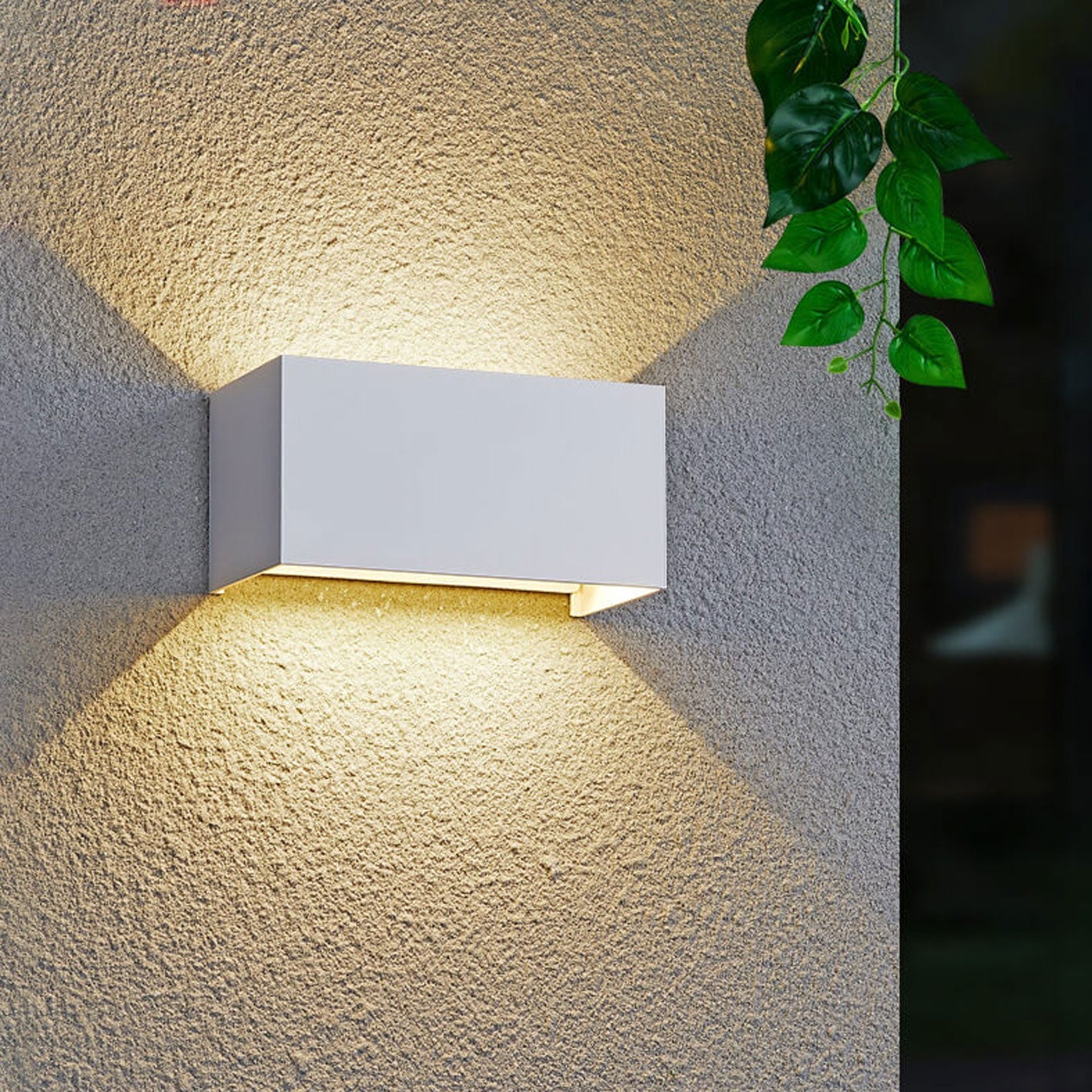 Moderne LED Up & Down Buitenlamp | Waterdichte Rechthoekige Wandlamp