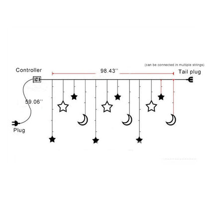 Feestelijke LED String Light – Kleurrijke Sfeerverlichting