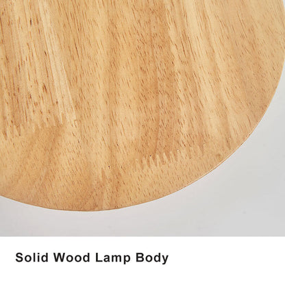 Moderne Houten LED Wandlamp – Minimalistisch Design – Voor Woonkamer, Slaapkamer & Studiekamer