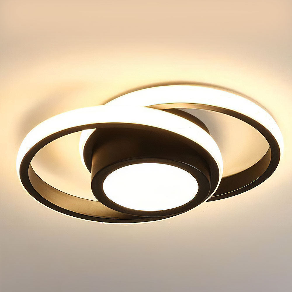 LED Plafondlamp met Dubbele Ring – Modern & Minimalistisch