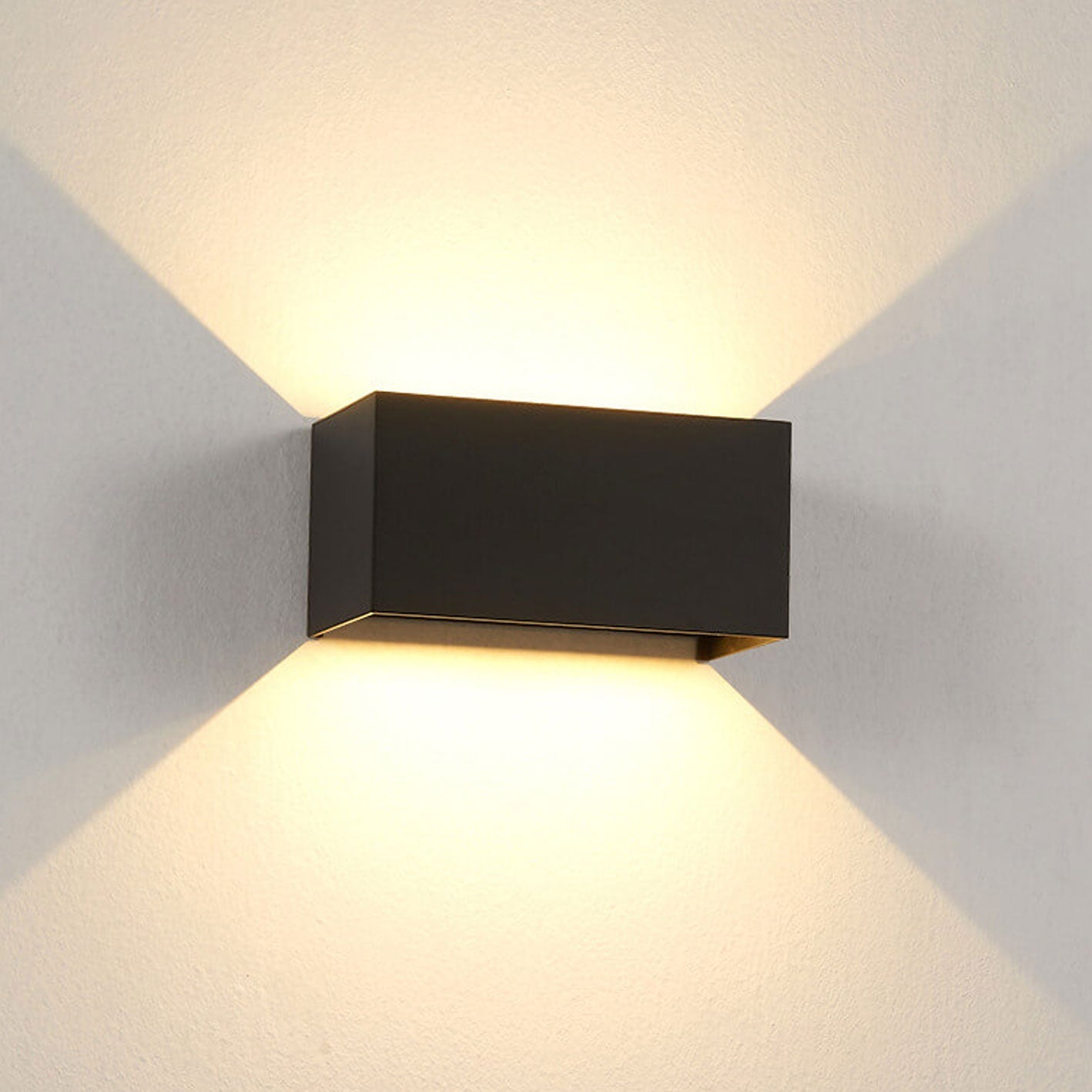 Moderne LED Up & Down Buitenlamp | Waterdichte Rechthoekige Wandlamp