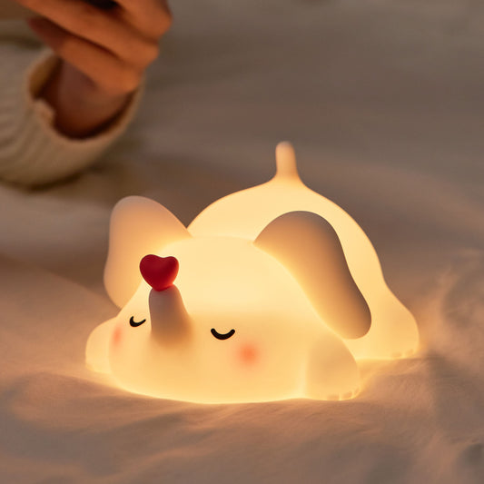 Lovely - Liefdes Olifant LED Squishy Nachtlamp