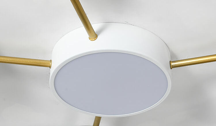 Moderne LED Plafondlamp met Hout en Acryl in een Strak Design