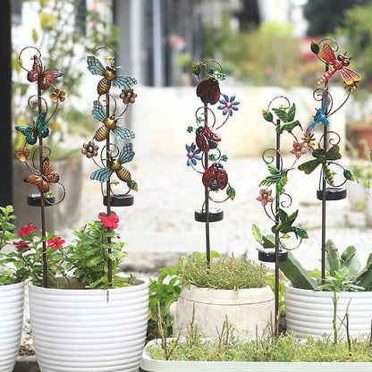 Kleurrijke Solar Buitenlamp – LED Tuinprikker, IP44 Waterdicht