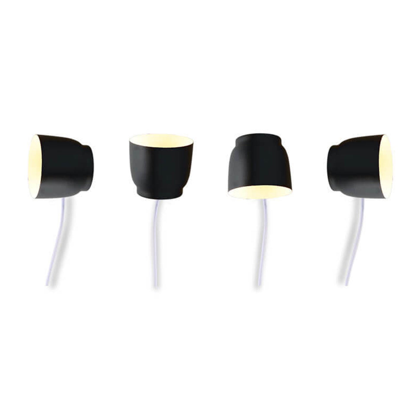 Moderne Wandlamp van IJzer en Hout – Zwart, Wit of Grijs