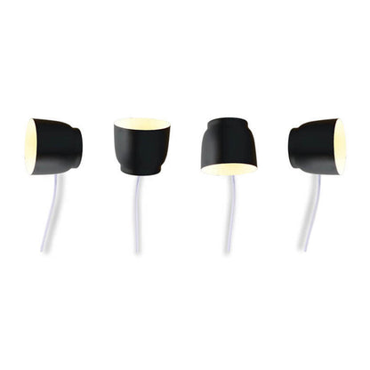 Moderne Wandlamp van IJzer en Hout – Zwart, Wit of Grijs