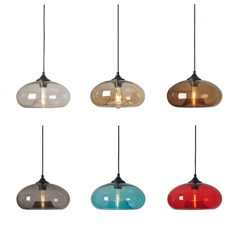 Industriële Glazen Hanglamp – Ø28 cm, Meerdere Kleuren, E26 Fitting