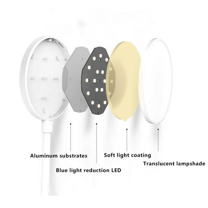 Moderne Witte Tafellamp van ABS & PP – Minimalistisch Design