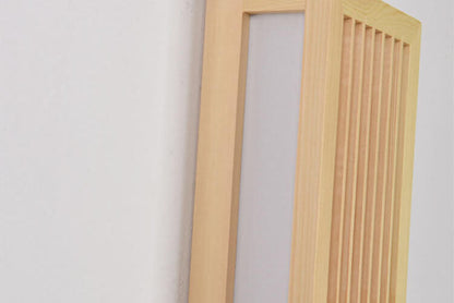 Moderne Houten LED Wandlamp met Beige en Acryl Accenten