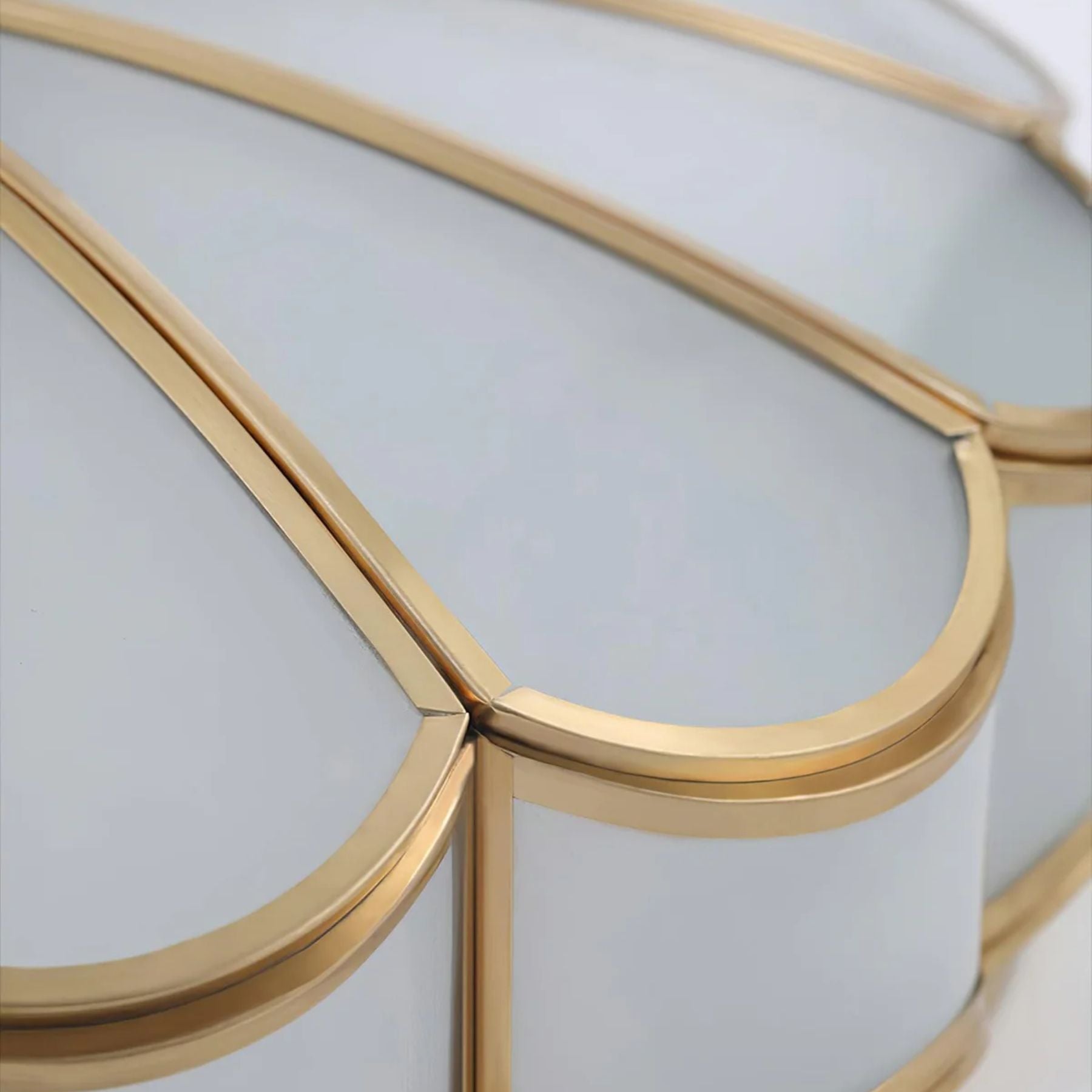 Koperen Plafondlamp van Messing & Glas