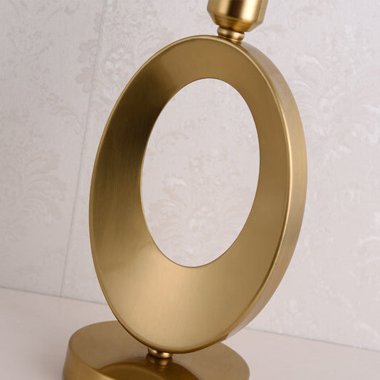 Moderne Tafellamp – Zwart, Wit of Goud met Stoffen Kap en E26 Fitting