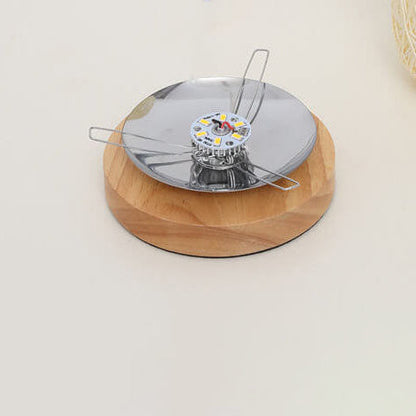 Industriële Rotan & Houten Tafellamp – Beige/Bruin – 5V LED 3W 300lm