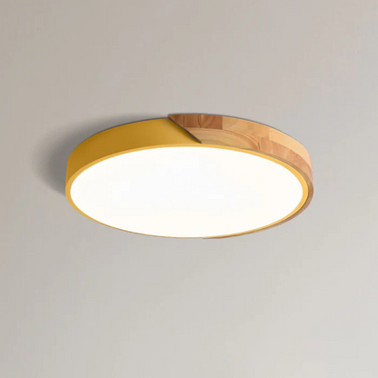 Jens – LED Plafondlamp met Scandinavisch Design van Hout & Acryl