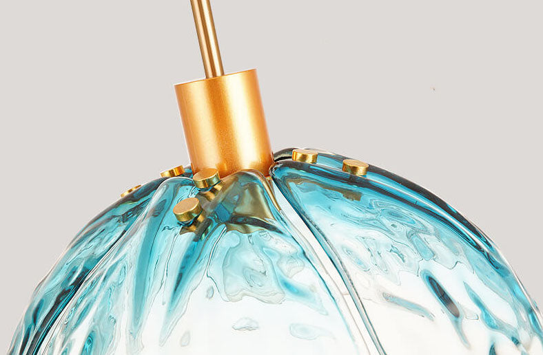 Moderne Glazen Hanglamp – Blauw, Groen of Roze – E26 Fitting