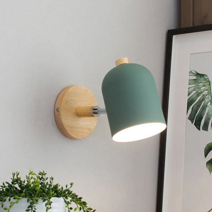 Sölde - Scandinavische Houten LED wandlamp met warm licht