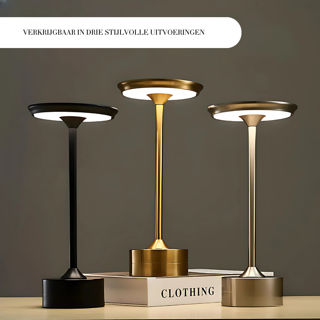 Elegante Draadloze Touch Tafellamp met 3 lichtstanden