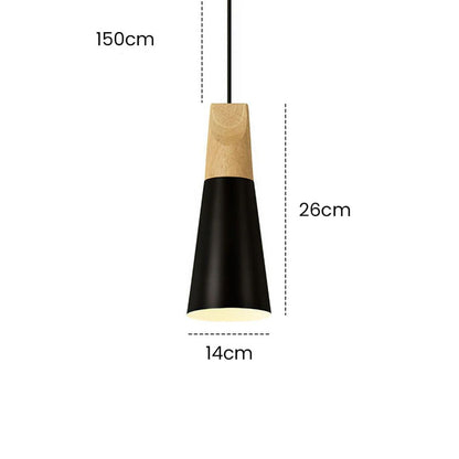 Ovia – Scandinavische Hanglamp van Hout & Aluminium