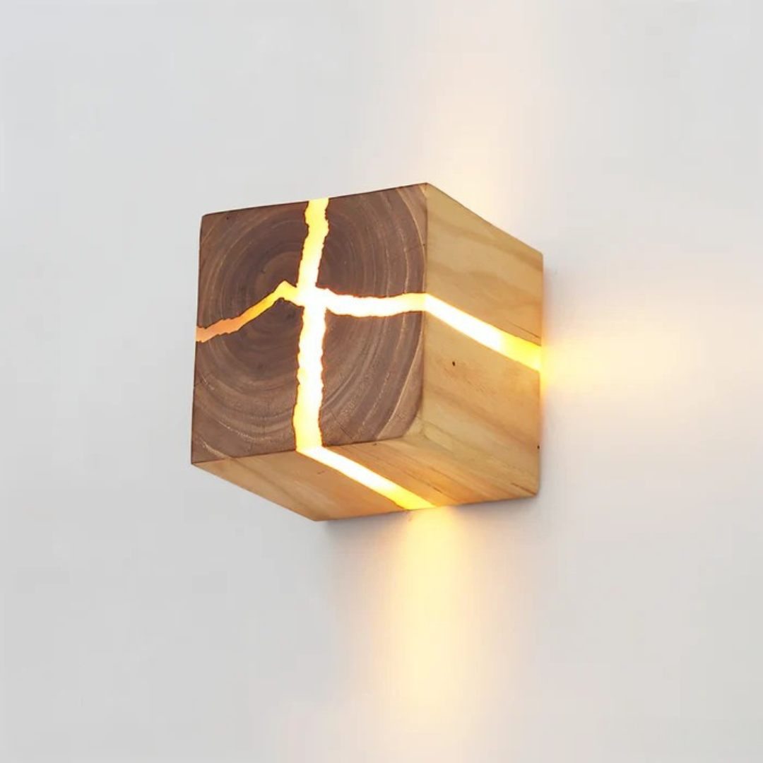 Aura - Stijlvolle Houten Wandlamp met Warme LED Verlichting