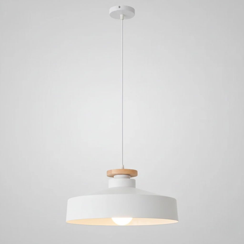 Scandinavische Houten Hanglamp – Modern & Warm