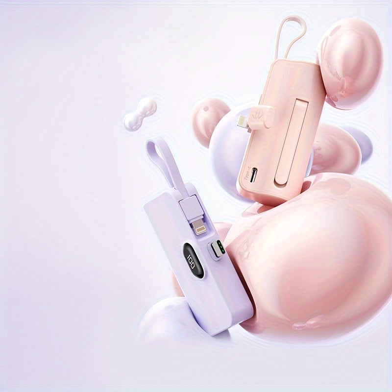 Mini USB-C Powerbank 5000mAh – Snel & Slim Opladen in Zakformaat