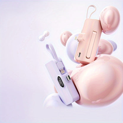 Mini USB-C Powerbank 5000mAh – Snel & Slim Opladen in Zakformaat