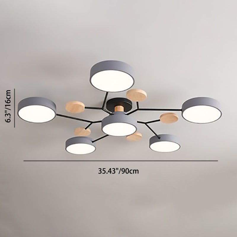 Scandinavische LED Plafondlamp Moleculair Design & Moderne Sfeerverlichting
