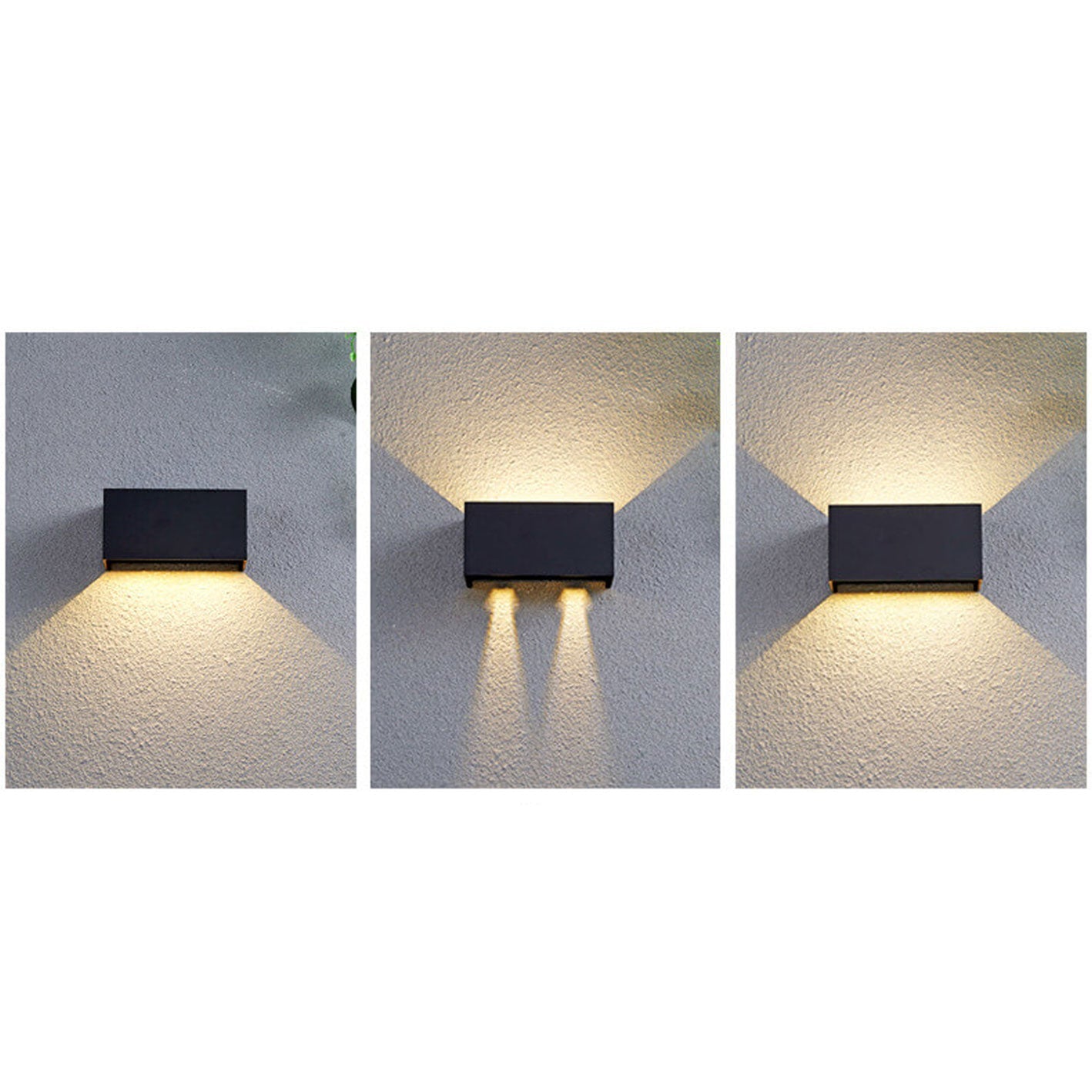 Moderne LED Up & Down Buitenlamp | Waterdichte Rechthoekige Wandlamp