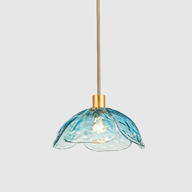 Moderne Glazen Hanglamp – Blauw, Groen of Roze – E26 Fitting