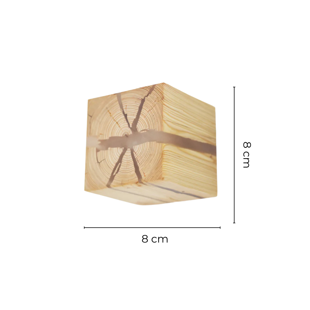 Aura - Stijlvolle Houten Wandlamp met Warme LED Verlichting