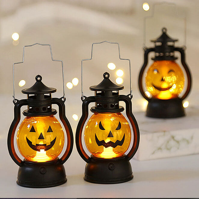 Halloween & Party Handlamp – Modern Zwart/Geel – LED 4.5 V