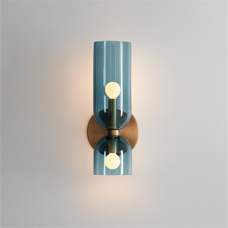 Flute – Elegante Wandlamp met Glas en IJzer in Retro Stijl