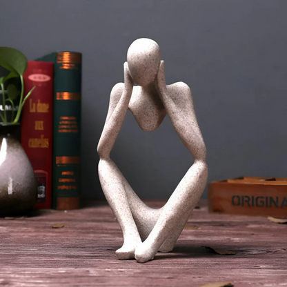 Modern Abstract Denkend Mens Beeld