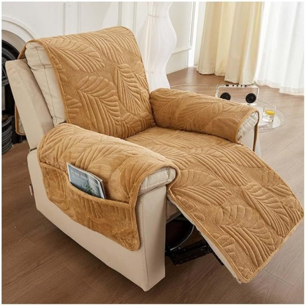 Fauteuilhoes Met Bladpatroon | Antislip Microvezel Fauteuilbeschermer