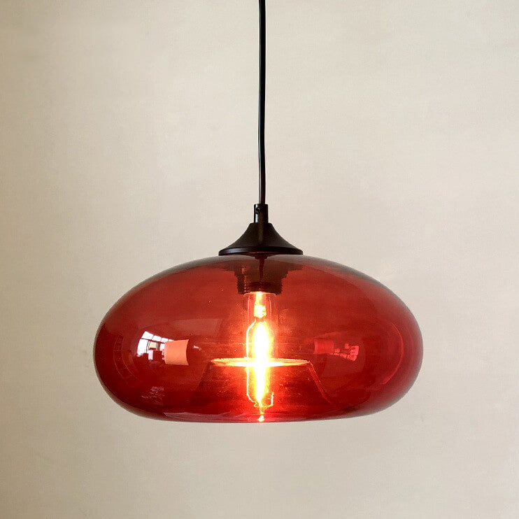 Industriële Glazen Hanglamp – Ø28 cm, Meerdere Kleuren, E26 Fitting