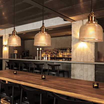 Moderne Glazen Hanglamp – Rood, Amber of Blauw