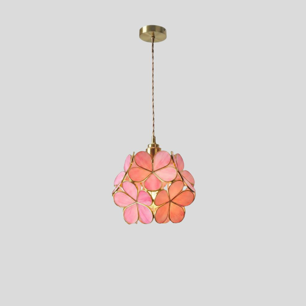 Lámpara Colgante Vintage de Vidrio – Diseño Colorido Hecho a Mano