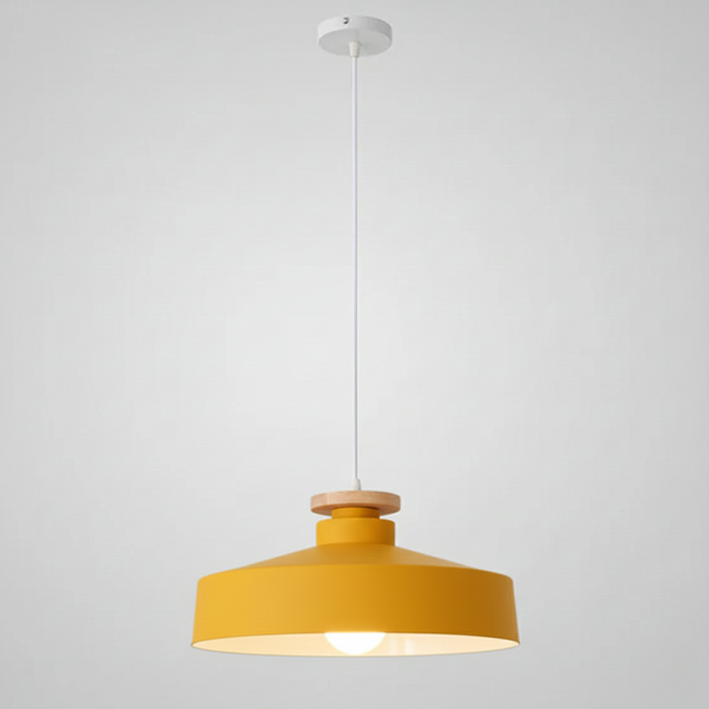 Scandinavische Houten Hanglamp – Modern & Warm