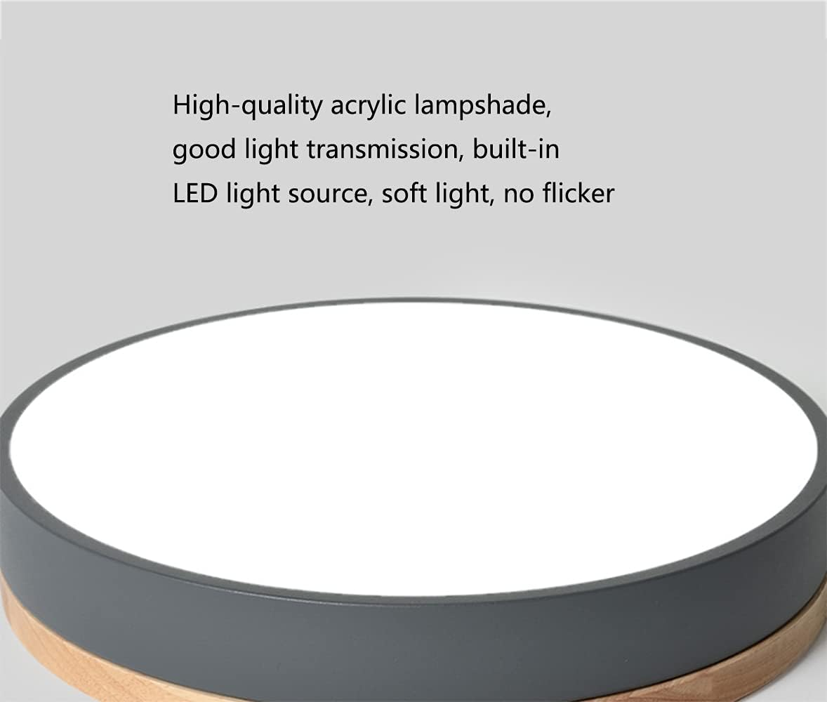 Tröde - Houten Ronde LED Plafondlamp in Scandinavische Stijl