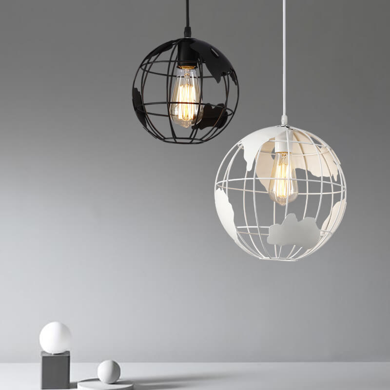 Industriële Wereld Hanglamp – Zwart of Wit – E26 Fitting