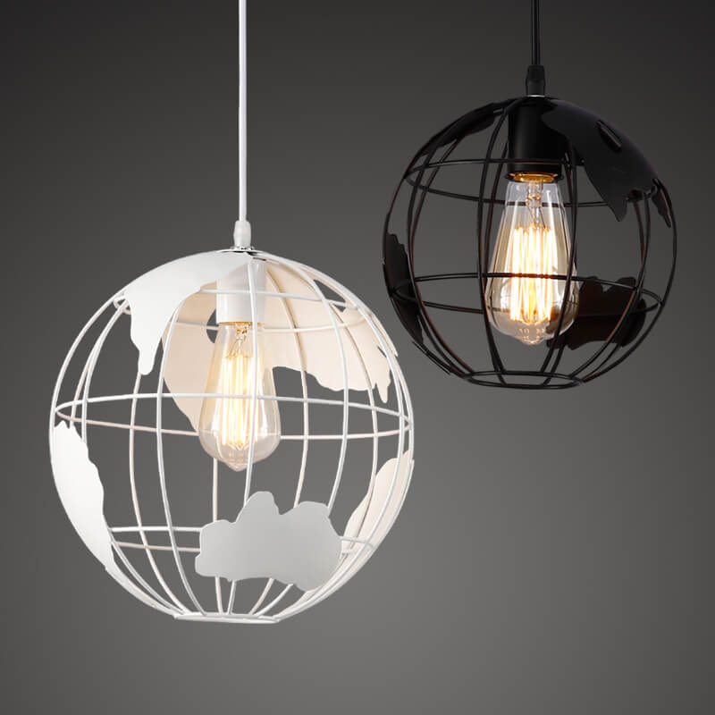 Industriële Wereld Hanglamp – Zwart of Wit – E26 Fitting