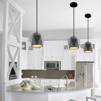 Industriële Cement Hanglamp met een Strak Design